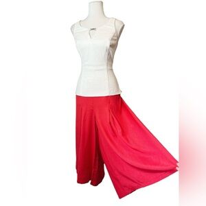 Vintage Deadstock NWT Kontakt Red Culotte Pants